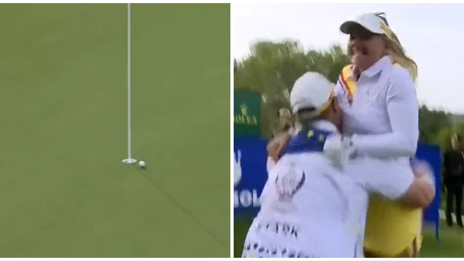 WATCH: Emily Pederson goes bonkers (!) after wild Solheim Cup ace